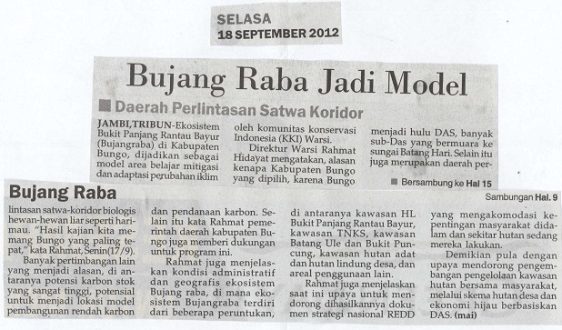 Tribun Jambi, Selasa, 18 September 2012