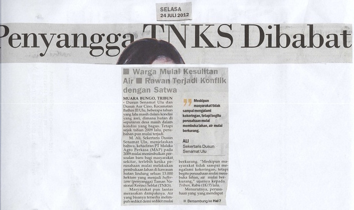 Tribun Jambi, Selasa, 22 Juli 2012