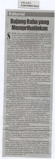 Tribun Jambi, Selasa, 9 Oktober 2012